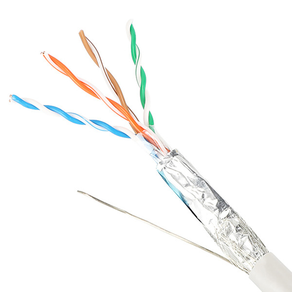 Quality Double Shielded Cat5e Lan Cable UTP SFTP 24AWG With Stranded Wires for sale