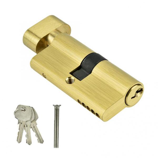 Quality Single Side Door Lock Cylinder With Keys Brass Zinc Alloy Material Dia 60mm 70mm for sale