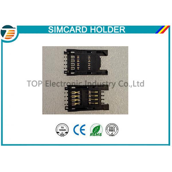 Quality Simple Board Guide Micro SIM Card Holder Surface Mount Right Angle for sale