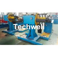 China Manual / Passive Type Uncoiler Machine With Rotary Double Head Mandrel For Supporting The Coil Strip factory