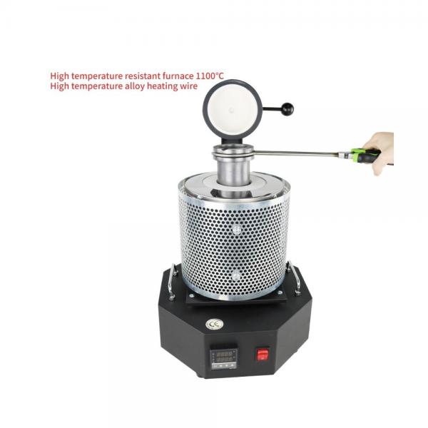 Quality Digital Induction Gold Melting Furnace 1600W With Mesh Refining Casting for sale