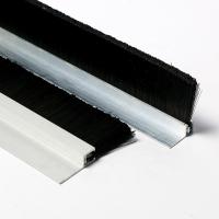 Quality Flexible Window Door Metal Brush Seal Strip Nylon Bristles Weatherstripping for sale