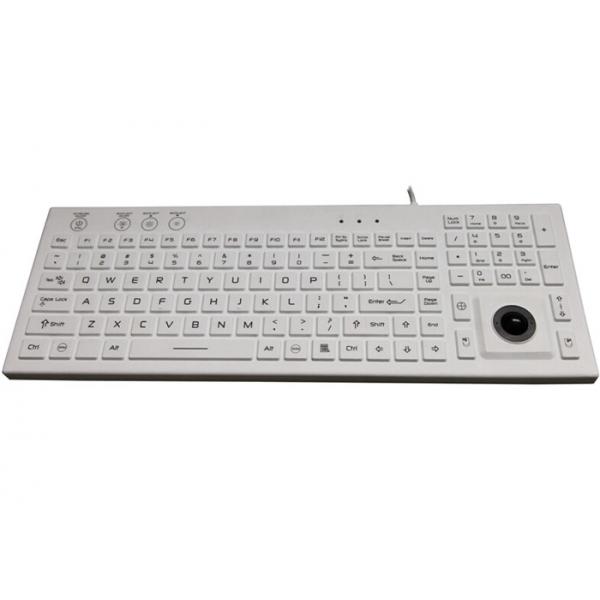 Quality IP68 106 Keys Waterproof Medical Keyboard 100mA Washable With Backlight for sale