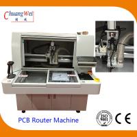 China Double Station Automatic Depaneling PCB Router Machine 220V 4.2KW factory