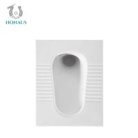 China Commercial Minimalist Ceramic Squatting Pan Toilet Public Bathrrom Wc factory