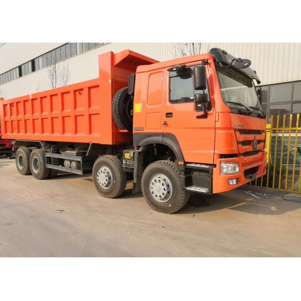 Quality SINOTRUK Heavy Duty Dump Truck , 8x4 Tipper Trucks Simple And Easy Operation for sale