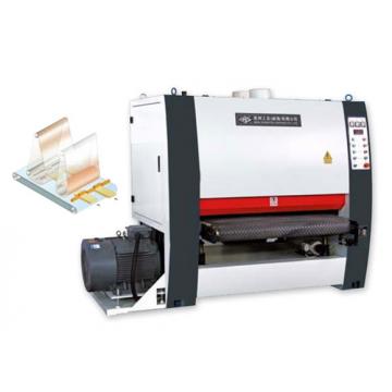 Quality Two Head Wide Belt Sanding Machine , ISO T110mm Sanding Machine For Wood for sale