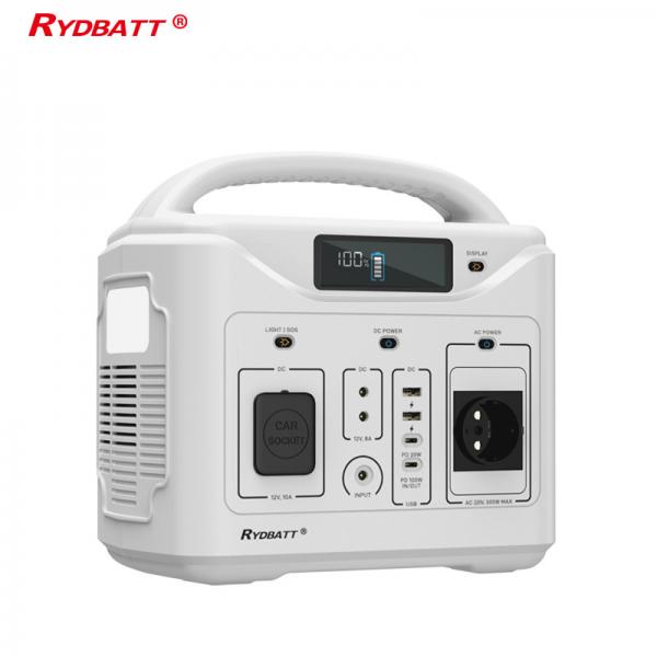 Quality Rechargeable Portable Power Station Solar Power Generators 600wh 120W For RV Camping for sale
