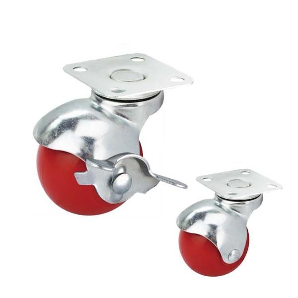 Quality 2 Inch PP 55lbs Loading Furniture Casters With Swivel Plate for sale