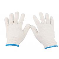 Quality 10 Gauges 50grams Natural White Work Cotton Gloves for sale