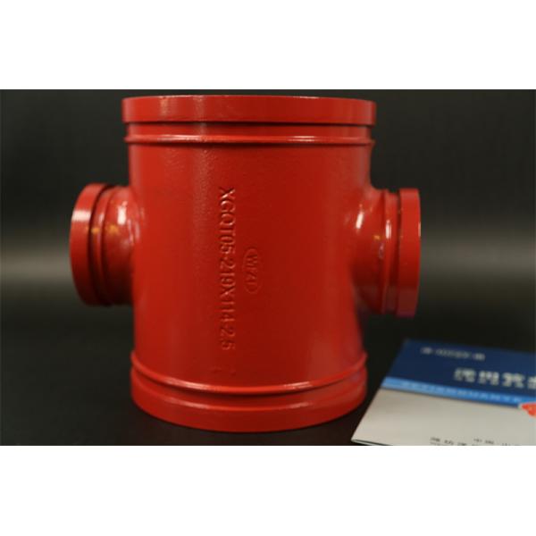 Quality Groove Connection Four Way Tee Pipe Fitting For Petroleum Industry for sale