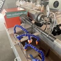 China Flexible Helix PVC Suction Hose Machine / Reinforced PVC Pipe Extruder Machine factory