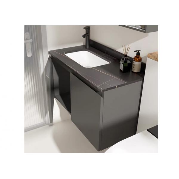 Quality Metal Black Wall Mounted Bathroom Vanity EDM / OEM Available for sale