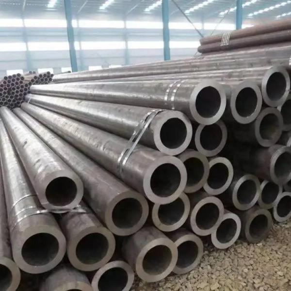 Quality 5.8m 6m Seamless Steel Pipe Black Painted Steel Hydraulic Tubing For Fertilizer for sale