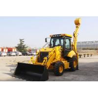 china Backhoe loader SHANMON SAM388 with yellow color loading 2.5 tons