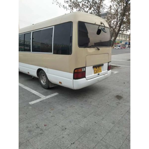 Quality Used 23 Seater Bus Japan Toyota LHD Coaster 1HZ Diesel Engine Bus for sale