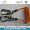 China Customized Retractable Orange Strong Tool Coiled Lanyard Holders factory