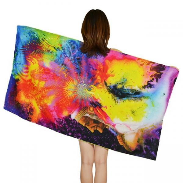 Quality 40x70 Sand Free Thin Microfiber Beach Towel For Swimming Pool for sale