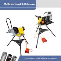 China Electric Pipe Machine Portable Roll Groover with Multifunctional Power Drive factory
