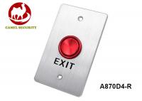 China Low Voltage Panel Mount Momentary Push Button Switch Red / Green / Silver Optional factory