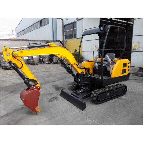 Quality Rubber Track Excavator With Dozer Blade , Digging Machine For Agriculture for sale