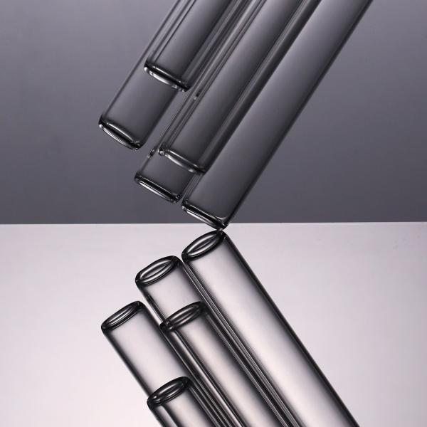 Quality Acid Alkali Resistant Clear Round Glass Tube Wall Thickness 0.5-1.6mm for sale