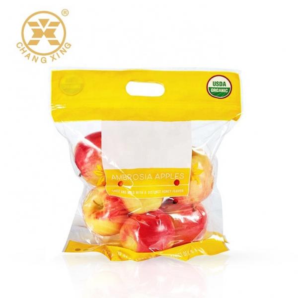 Quality OEM Logo Zip Lock Dry Fruit Packaging Bags Lettuce Vegetable Packaging Plastic for sale