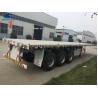 China 3 Axles 20 40 45 Feet Container Semi Trailer With Stonger Leaf Spring factory