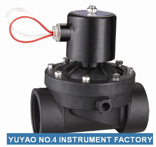 Quality Zero Pressure Plastic Water Solenoid Valve 2 Inch Normally Closed for sale