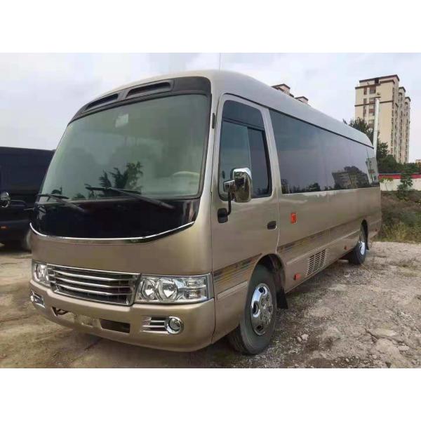 Quality 23-29 Seats Used Toyota Coaster Bus With Air Conditioner 2TR Engine for sale