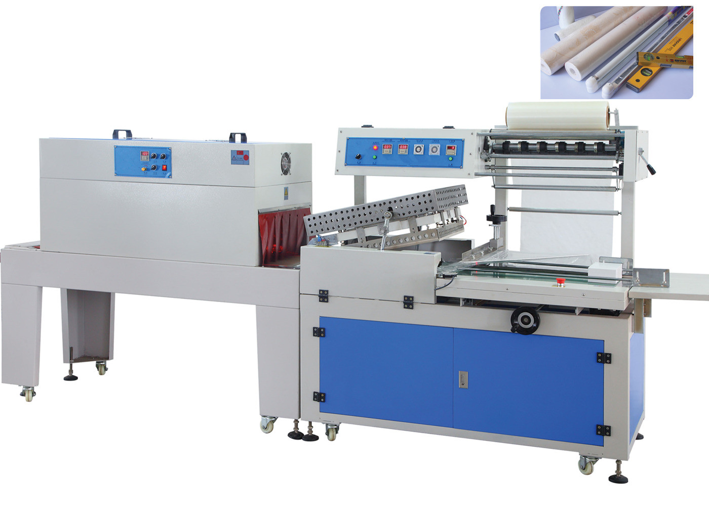 China Full Automatic POF Film Shrink Wrap Machine For Books 20M/Min factory