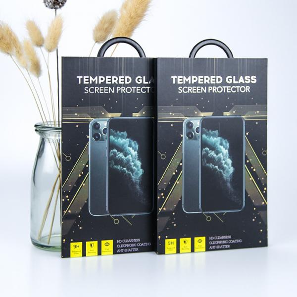 Quality Cardboard Phone Screen Protector Custom Packaging Electronics Blister Pack Box for sale