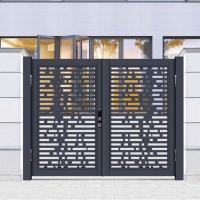China Automated Ornamental Wrought Iron Gates Decorative Aluminum Driveway Gates factory