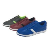 China Blue color sneaker shoe new design for men size  faux leather upper TPR outsole lace up front style factory