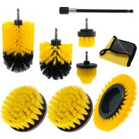 China Yellow Effective Cleaning Drill Brush Attachment High Cleaning Power factory