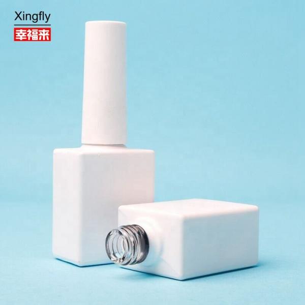Quality 10ml Gel Bottle Gel Polish Square Color Coated With Plastic Cap for sale