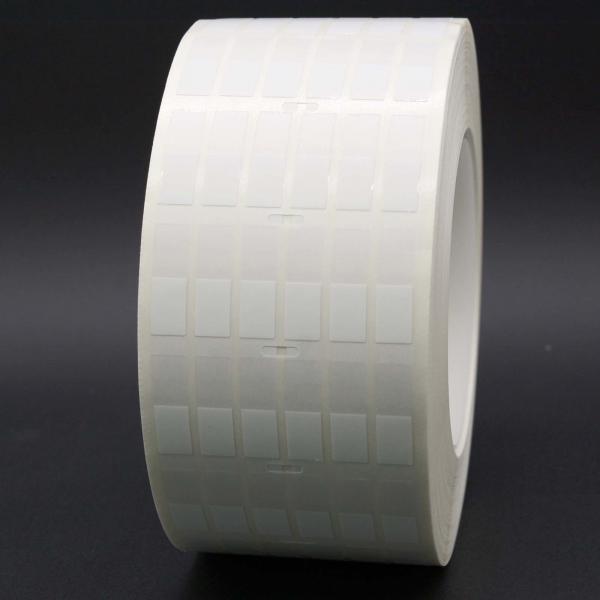 Quality 8x25-12.5mm Cable Adhesive Label 2mil White Matte Translucent Water Resistant Vinyl Cable Label for sale