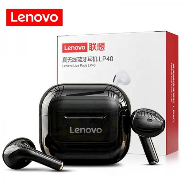 Quality Lenovo LP40 Tws Gaming Earbuds Wireless 1-Hour Charging IPX5 Waterproof for sale
