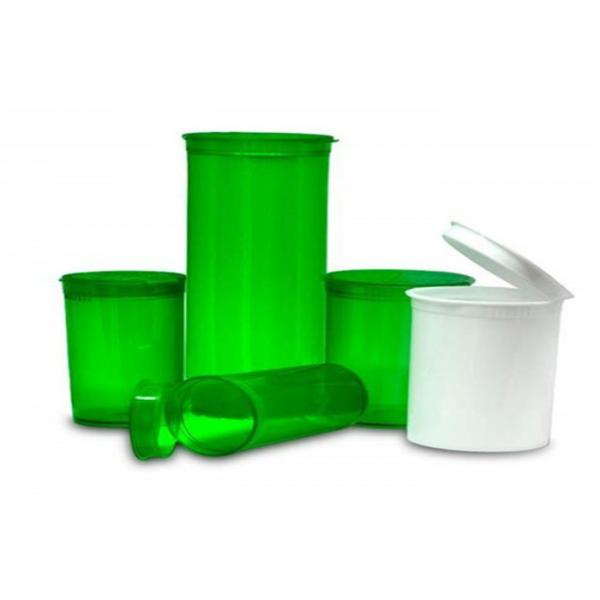 Quality Food Class Plastic Pop Top Vials 90DR Various Colors Child Resistant Airtight for sale