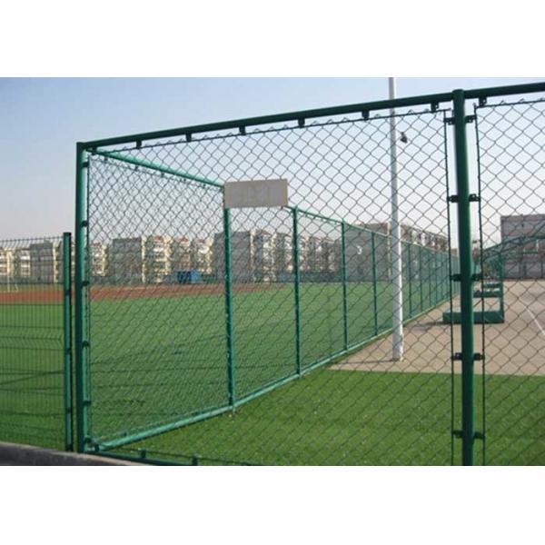 Quality Flat Surface 8 Foot Woven Diamond Chain Link Fence for sale
