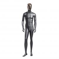 China Stand Upright Male Display Mannequin , Black Matte Full Body Male Mannequin factory