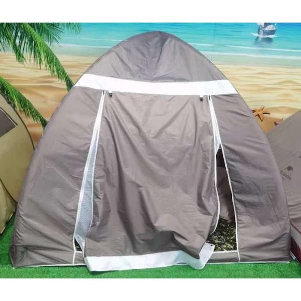 Quality Large 4 Person Inflatable Outdoor Tents Silver Colated 210T Dome Air Tent for sale