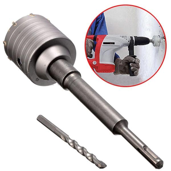 Quality SDS Plus Shank TCT Hole Saw Cutter Concrete Cement Stone Wall Drill Bit With Sandblasted for sale