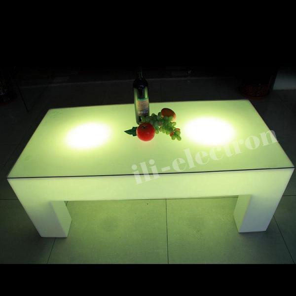 Quality 4 Legs LED Light Cocktail Table , 16 Colors Changing LED Glow Table Remote Control for sale