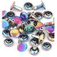 China Tubular Rainbow Decorative Studs And Rivets Multicolour No Nickel For Leather factory