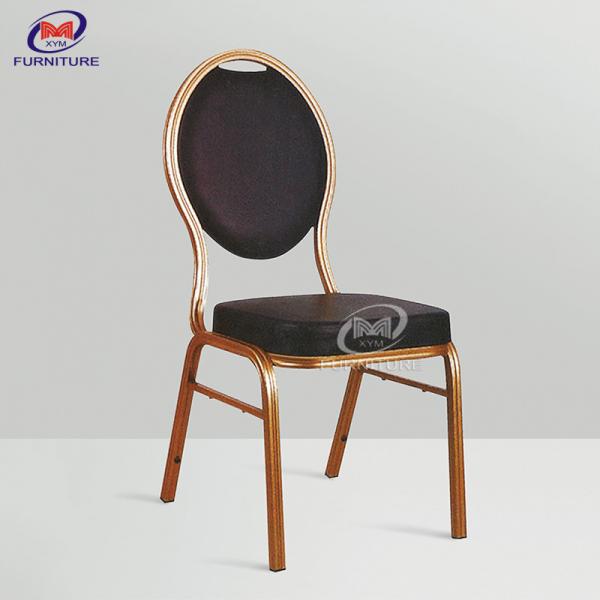 Quality Traditional Metal Hotel Conference Chairs Reception Hall Chairs Circle Back for sale