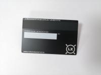 China Luxury IC Chip 4442 Metal Business Credit Cards Brush Finished Size 85*54*0.6mm factory