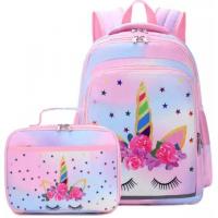 China Unicorn Polyester Primary School Bag With Lunch Box factory