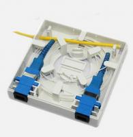 China White color FTTH mini customer terminal box retardant ABS plastic shell for SC adapter factory