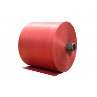 Quality Red Polypropylene Woven Fabric Roll For PP Woven Bags / Sacks Breathable Anti for sale